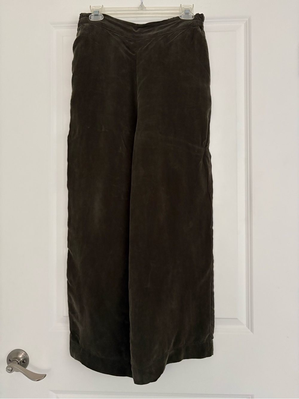 Amour Vert Wide-Leg Pants in Dark Olive
